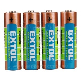 baterie alkalické , 4ks, 1,5V AA (LR6)