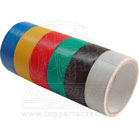 pásky izolační PVC, sada 6ks, 19mm x 18m (3m x 6ks)