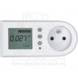 měřič spotřeby el. energie - wattmetr, měří kW, kWh, CO2