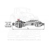 Homokinetická kardanová hřídel single 1000 mm / 47kW