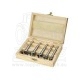 frézy-sukovníky, do dřeva, sada 5ks,∅15-20-25-30-35mm, stopka 8mm, v dřevěné kazetě