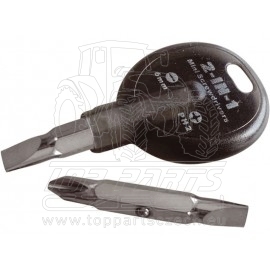 šroubovák klíčenka, (-) 6mm, PH 2