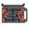 T-klíče TORX, sada 9ks, T10-50mm