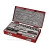 hlavice nástrčné MULTI-LOCK, sada 19ks, 1/4"