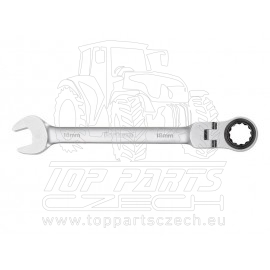 klíč ráčnový očkoplochý s kloubem, 72 zubů, 12mm, L 174mm
